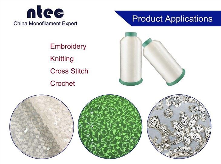 0.1mm Clear White Invisible 100% Nylon Monofilament Sewing Thread